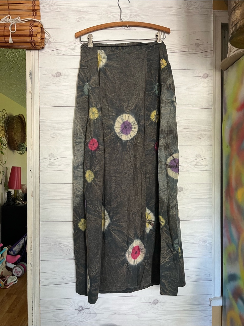 Unbranded Wrap Skirt Tie Dye 100% Cotton Hipipie Boho One Size